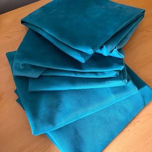 4 Borje IKEA seat covers, turquoise.